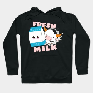 Fresh Milk Kawaii Cow Milk Bag Anime Manga Japan Hoodie